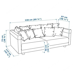 Couch   Ikea Stockholm-Sofa   Samt Blau Bild 5
