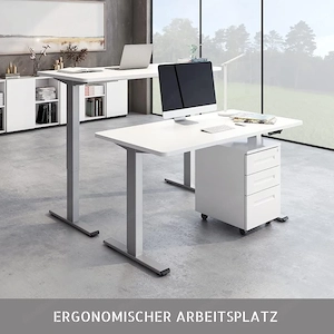 Höhenverstellbares Schreibtischgestell MT20 (Kurbel)   2 Stück Bild 2
