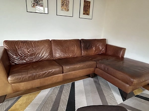 Ledercouch, Büffelleder Bild 2