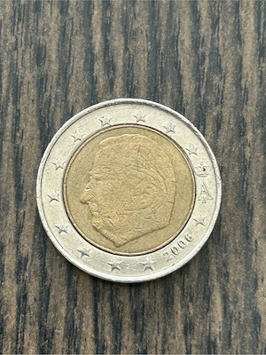2 Euro Umlaufmünze Belgien 2006
