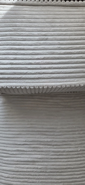 Sofa Weiß Cord Bild 4