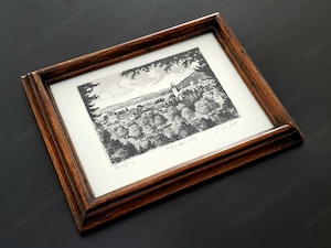Radierung von Bregenz | Künstler siehe Signatur Bild 5