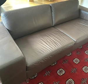 Zeitlos schlichte Ledercouch Bild 2