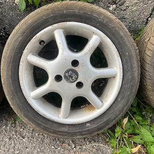 4x Peugeot Alufelgen mit sommerrifen 3x 98 ET 9 Bild 2
