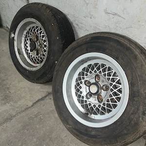 4x BMW Rial Alufelgen oltimer mit sommerreifen  Bild 6