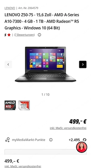 Lenovo Z5  Zoll - AMD Bild 6