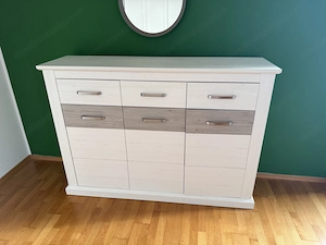 Kommode Sideboard weiß-grau