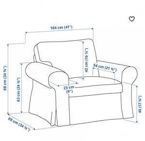 IKEA EKTORP Sessel mit Hocker   Weiß Bild 2