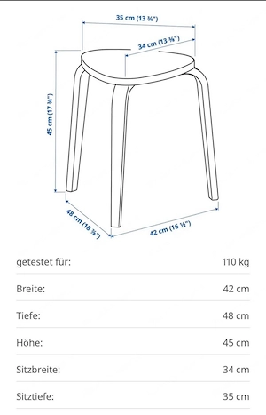 Hocker von Ikea Bild 2