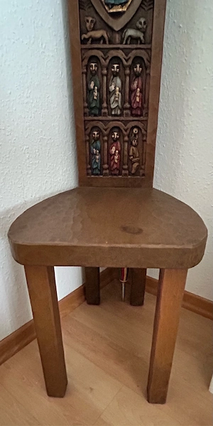Hochlehner Stuhl im spanischen Stil Bild 3
