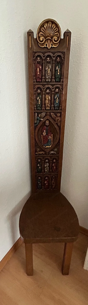 Hochlehner Stuhl im spanischen Stil Bild 4