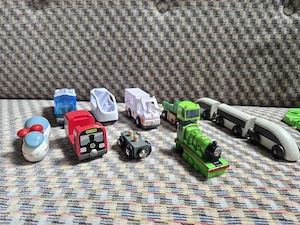 Zuggleise Eisenbahn Holz Bild 2