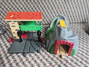 Zuggleise Eisenbahn Holz Bild 3