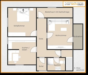2,5-Zimmer-Wohnung in ruhiger Lage mit Garten Bild 2