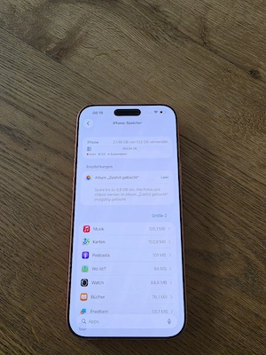 iPhone 17 Pro Max 512gb Orange neuwertig! 100% Akku! 19 Monate Garantie! Bild 4