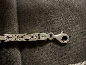 Königskette Halskette 925 silber 6mm 55cm MASSİV Bild 3