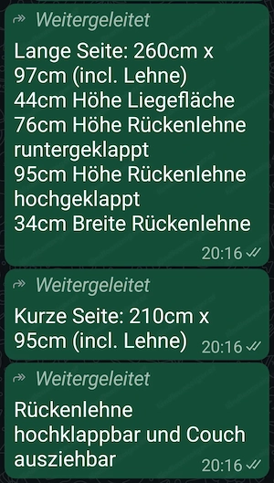 Verschenke Wohnzimmer Couch  Bild 3