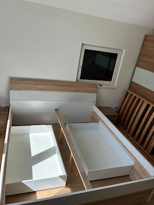 Bett mit Lattenrost und Schubladen  Bild 2