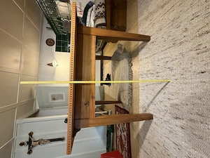 Klassischer Montafoner Tisch   Jassertisch mit Schieferplatte & feinen Intarsien Bild 4