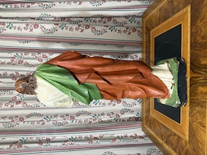 Große Herz-Jesu-Statue (ca. 68 cm)   Sakrale Kunst   Jesusfigur farbig gefasst Bild 4