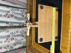Original  Qualvolles Kruzifix    Kruzifix des Kostbaren Blutes (ca. 45 cm)   Ahornholz Stand- & Wand Bild 4