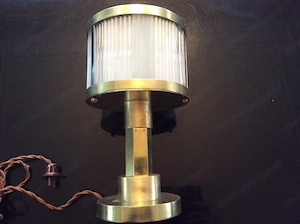 Art Deco Lampe Verre Brass Moderniste Louis Sognot & Charlotte
