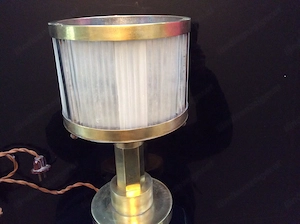 Art Deco Lampe Verre Brass Moderniste Louis Sognot & Charlotte Bild 2