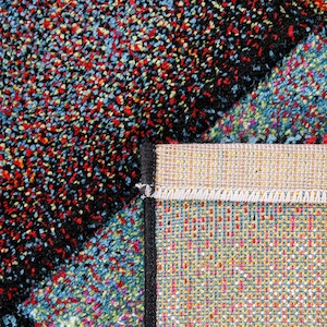 Paco Home Teppich 240x330 cm Kurzflor bunt Karo   Top-Zustand Bild 4