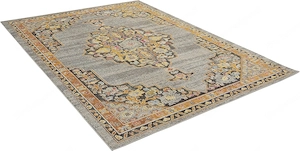 Großer Teppich Movian Arda 358x267 cm Orient-Vintage grau gold Bild 3