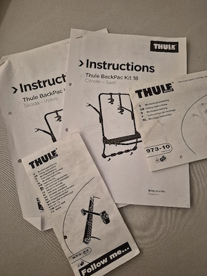 SCHNELLABHOLER: Thule BackPac 973 (Schwarz) für 4 Räder   komplett mit VW T5 T6 & Opel Kit Bild 5