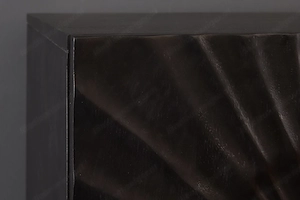 Highboard Scorpion 120cm schwarz Mangoholz 3D-Schnitzerei Bild 6