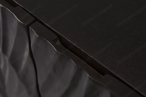 Highboard Scorpion 120cm schwarz Mangoholz 3D-Schnitzerei Bild 5
