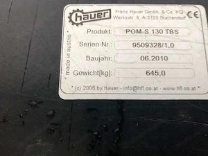 Frontlader Hauer POM-S 130 Bild 5