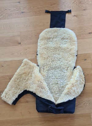 Schafwollfußsack für Kinderwagen Bild 3