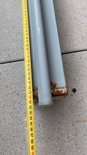 Sicht- und Windschutz für Balkon Terrasse   grau Bild 2