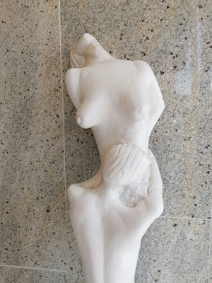 Skulptur, wie Foto von Künstler, 80 cm hoch
