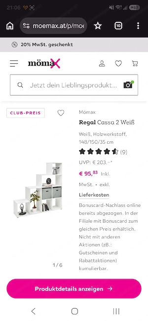 Raumtrenner, Regal Bild 2