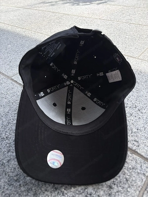 New York Yankees Cap Schwarz   New Era 9FORTY   neu & ungetragen Bild 3