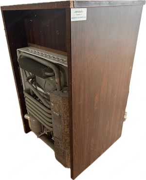 Minibar, Frigobar, Vintage, braun, auf Rollen Bild 3
