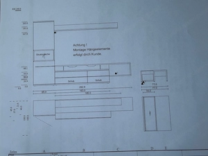 hochwertige Wohnwand (Vitrine, Lowboard, Couchtisch, Regal) Bild 3