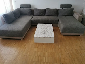Große Wohnlandschaft in U-Form mit Bettfunktion Bild 4