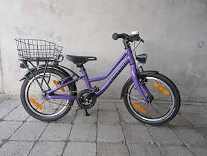 Naloo Chameleon 16 Zoll in Violett - leichtes Kinderfahrrad mit Vollausstattung Bild 2