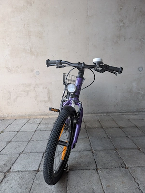 Naloo Chameleon 16 Zoll in Violett - leichtes Kinderfahrrad mit Vollausstattung Bild 3