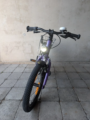 Naloo Chameleon 16 Zoll in Violett - leichtes Kinderfahrrad mit Vollausstattung Bild 4