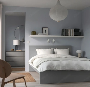 IKEA MALM Bett 160x200 cm   grau   Neupreis 280   - VK 90    Bild 2