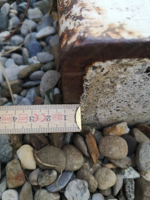 Formrohr gefüllt mit Beton,  für Anker, Fundament, Schweißgrund Bild 3