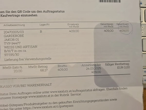 Garderobe 1 Jahr alt Bild 2