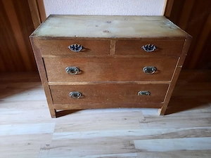 Kommode Vintage Tanne massiv Bild 3