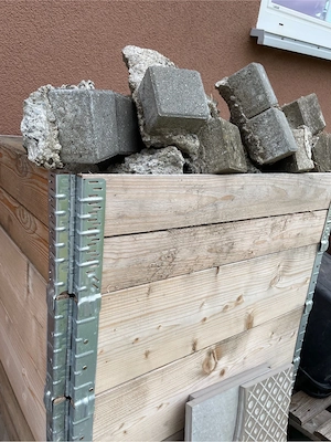 Beton-Terassenplatten Randsteine Bild 2