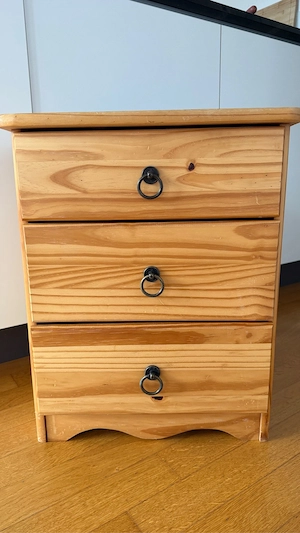 Nachttisch Kiefernholz Bild 3